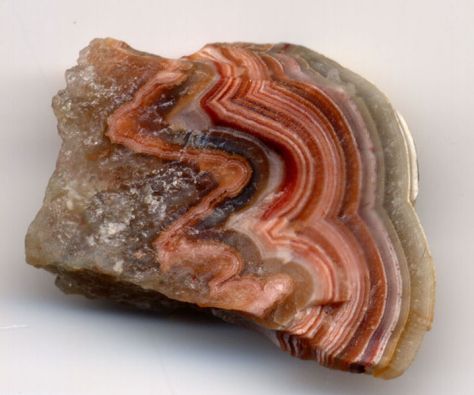 Banded agate (agate-like onyx); the specimen is 2.5 cm (1 inch) wide