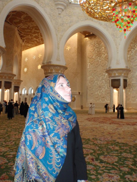 Sheikh Zayed Grand Mosque. Awestruck inside the mosque.