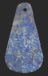 A Mesopotamian lapis lazuli pendant circa 2900 BC.