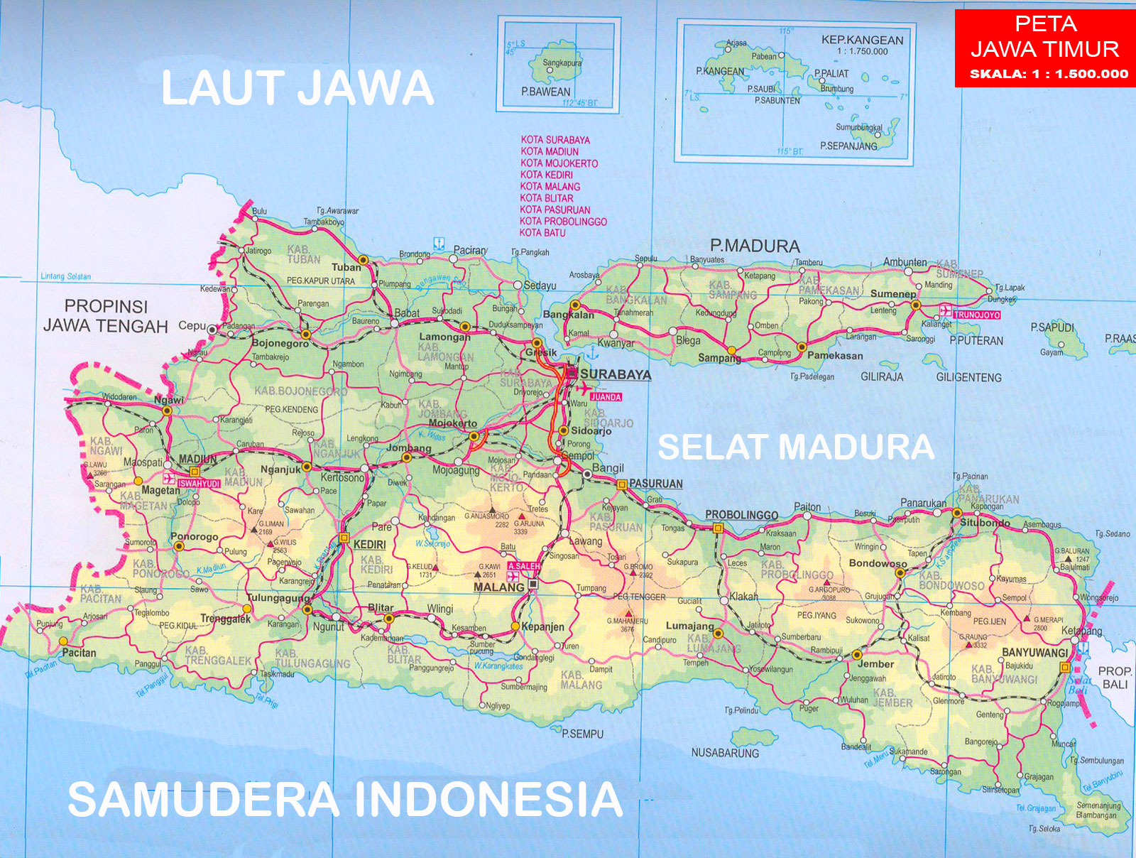 Peta Laut Jawa Timur 